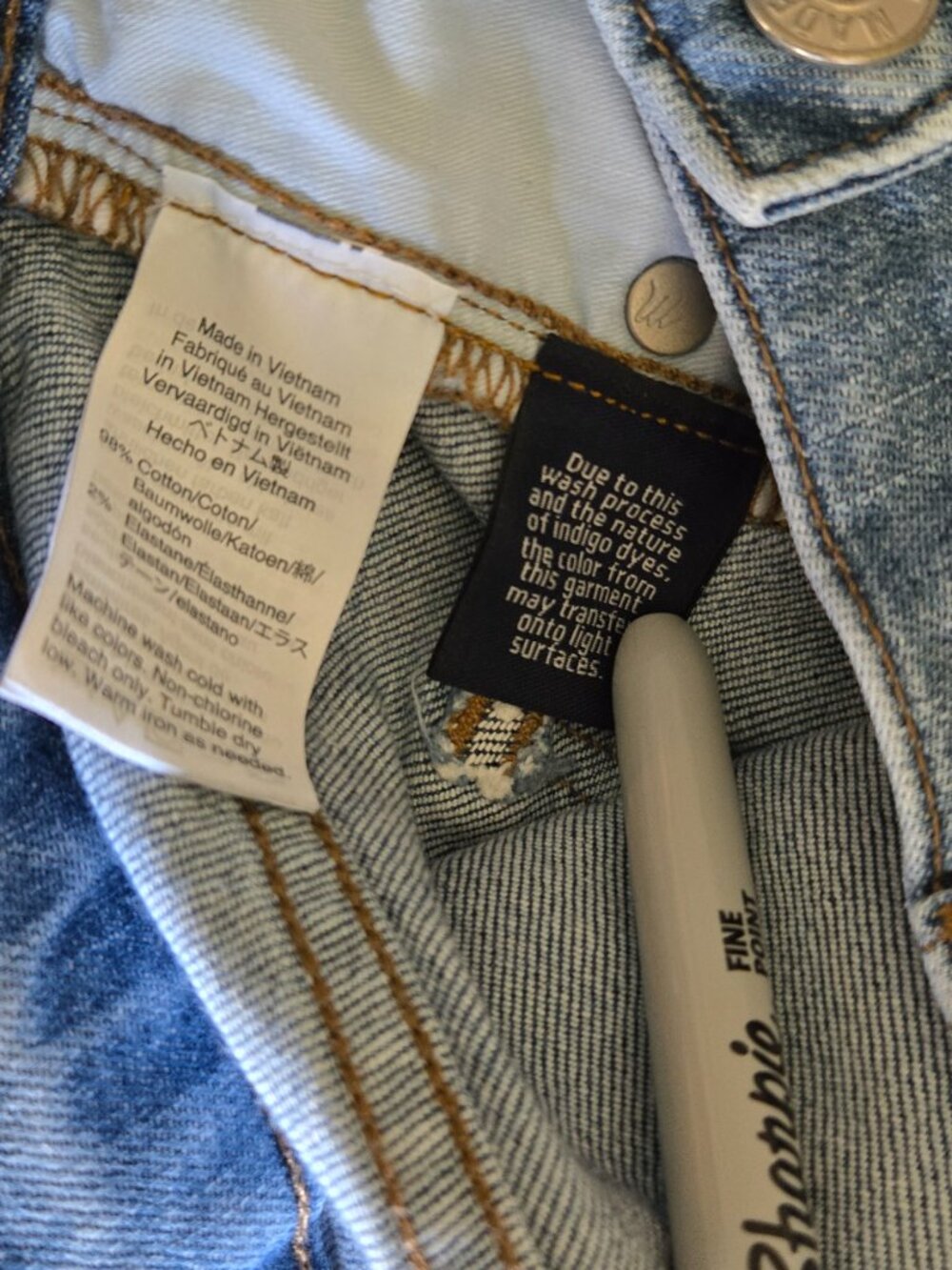 madewell | light wash high rise skinny jeans | size 27 - Picture 4 of 6
